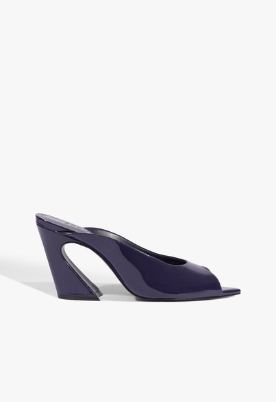 Mule Lexi Block Couro Azul | Schutz