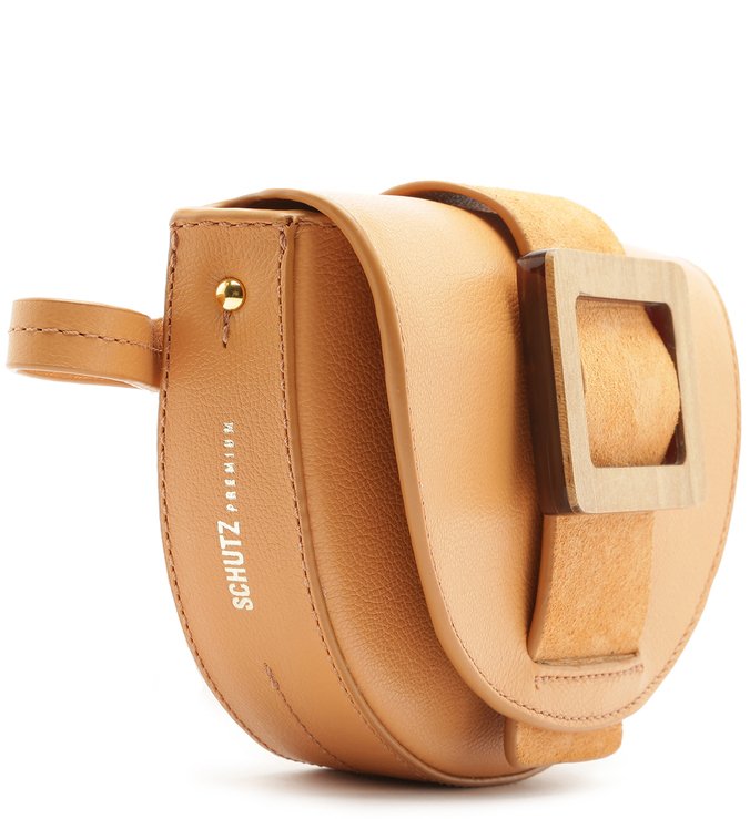 POCHETE BUCKLE WOOD ORANGE POCHETE BUCKLE WOOD ORANGE