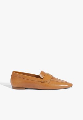 Mocassim Flat Shop Couro Amarelo