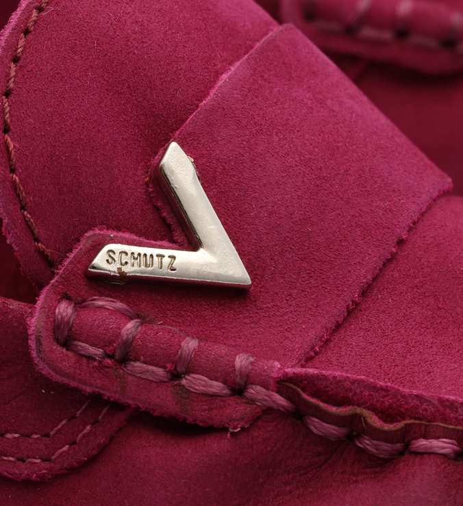 Sapato Mocassim Triangle Nobuck Rosa Escuro Sapato Mocassim Triangle Nobuck Rosa Escuro