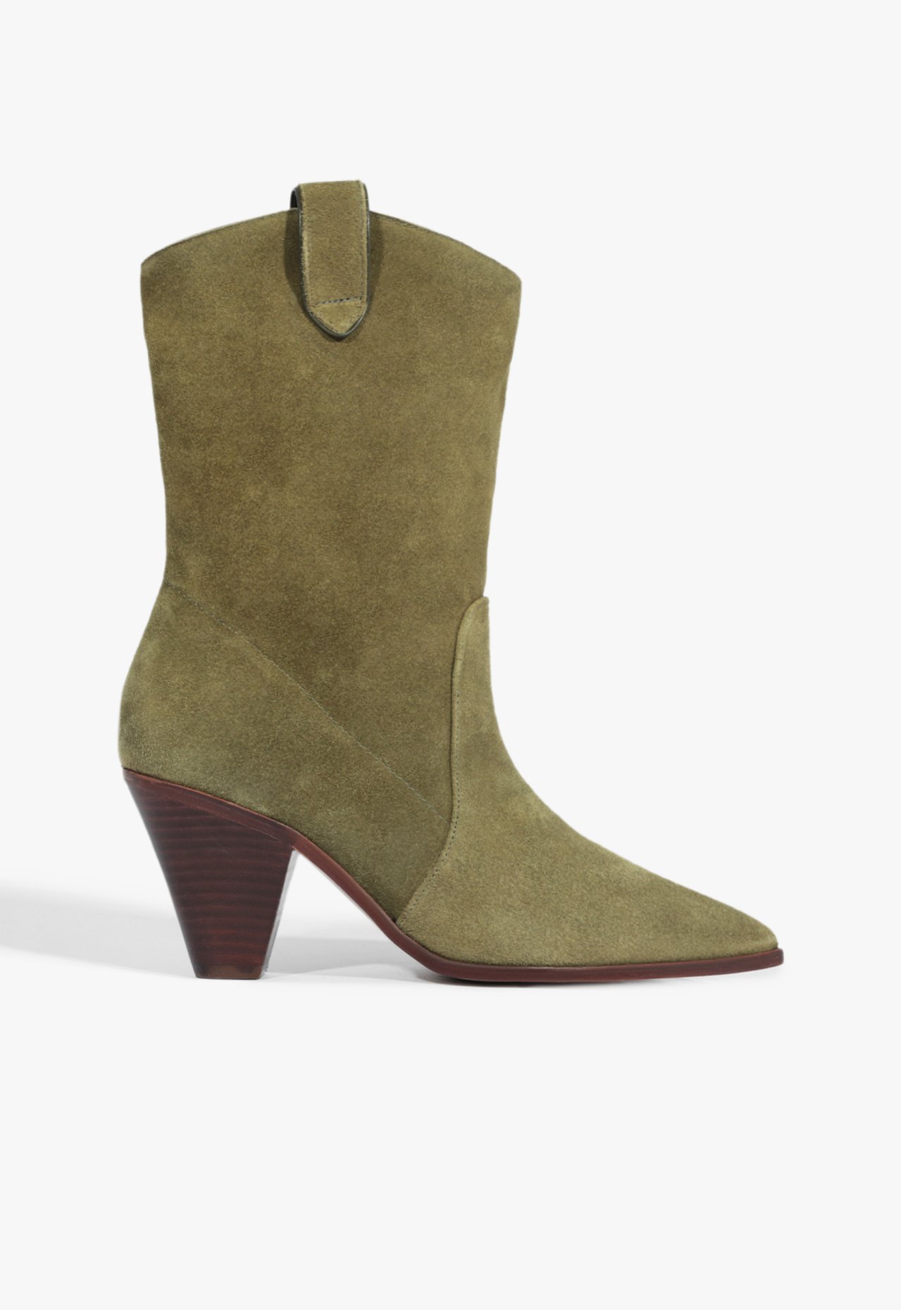 Bota Cano Curto Camurça Verde | Schutz