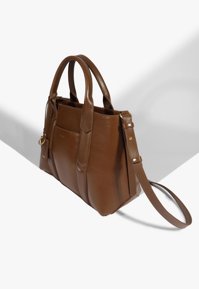 Bolsa Tote Tiracolo Tyla Couro Marrom | Schutz