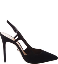 Scarpin Slingback Cut-Out Black