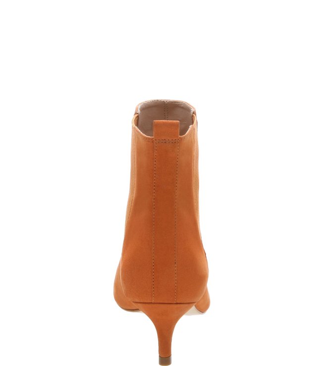 Bota Salto Baixo Laranja Bota Salto Baixo Laranja