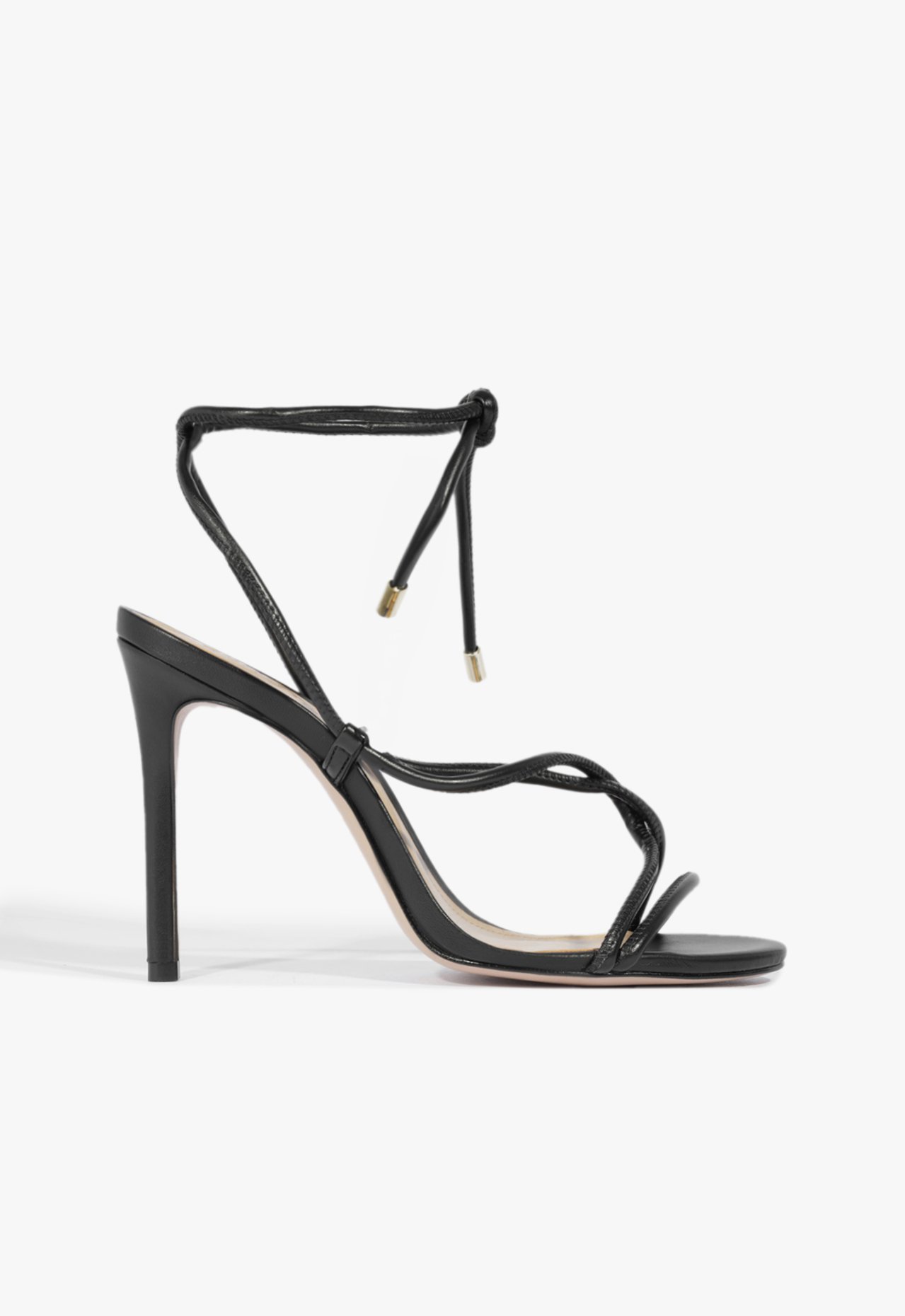 Sandália Salto Strings Twist Black | Schutz