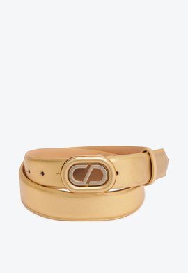 Cinto Dazzle Couro Dourado