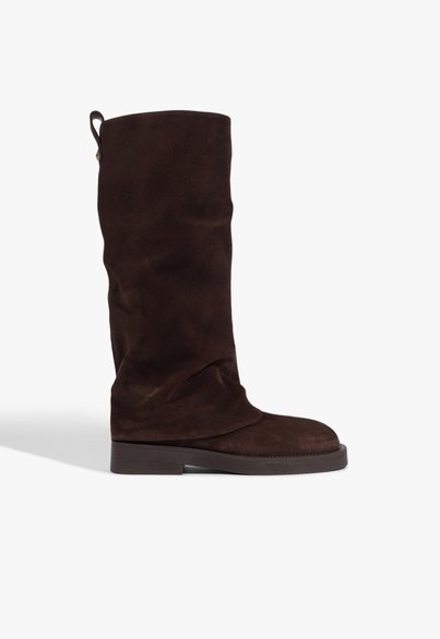 Bota Keira Cano Longo Couro Marrom Bota Keira Cano Longo Couro Marrom