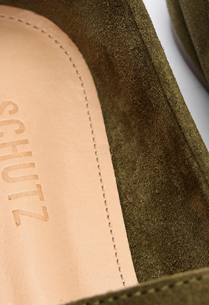 Sapato Mocassim Suede Verde Sapato Mocassim Suede Verde