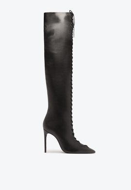 Bota Over the Knee Bella Couro Preta