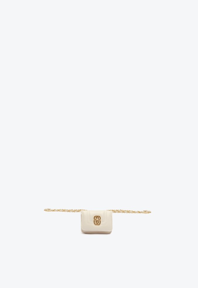 Mini Pochete Verena Couro Branca