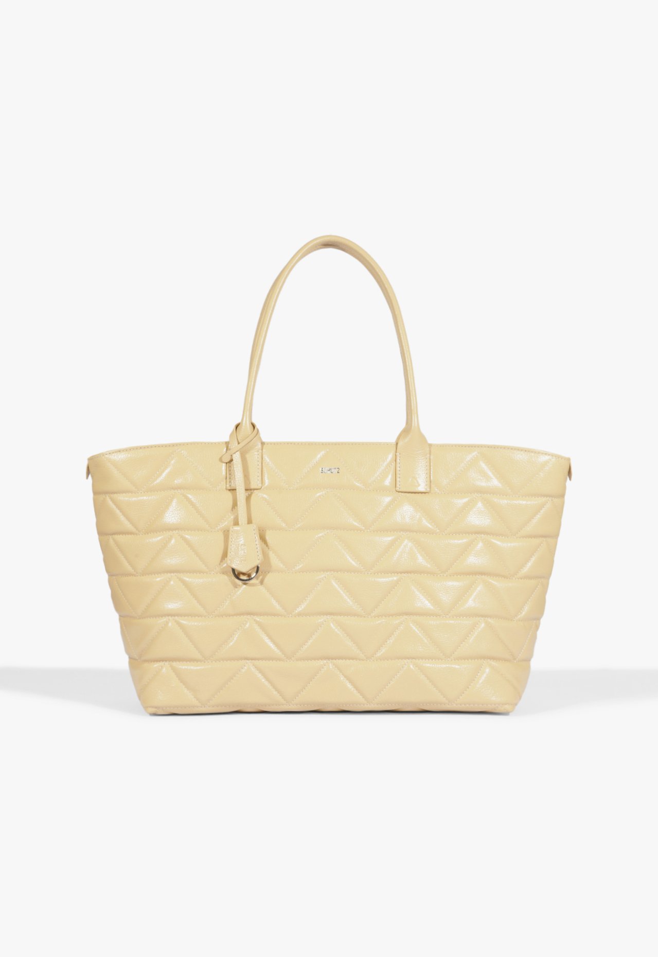 Vista 2 Bolsa Shopping Paris Couro Creme | Schutz Nude Nude