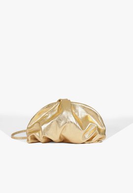 Bolsa Avril Maxi Couro Dourada