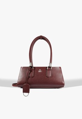 Bolsa Tote Lauren Média Couro Vermelha