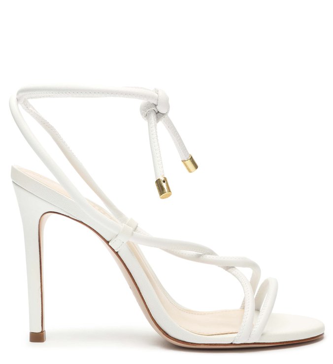 Sandália Salto Strings Twist Branca | Schutz