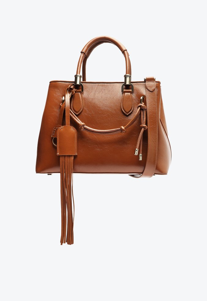 BOLSA MÉDIA HOBO DIPSY COURO MARROM
