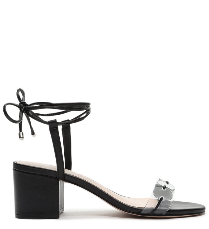 Sandália Block Heel Vinil Glam Black