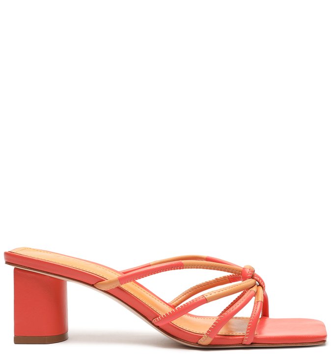Sandália Mule Minimal Pop Orange/Toasty