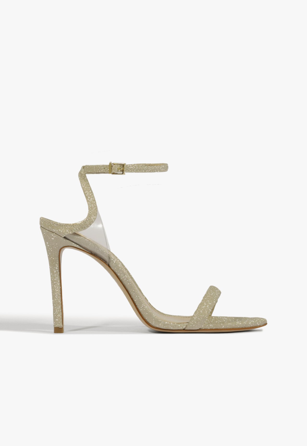 Sandalia Salto Alto Skye Couro Cinza | Schutz