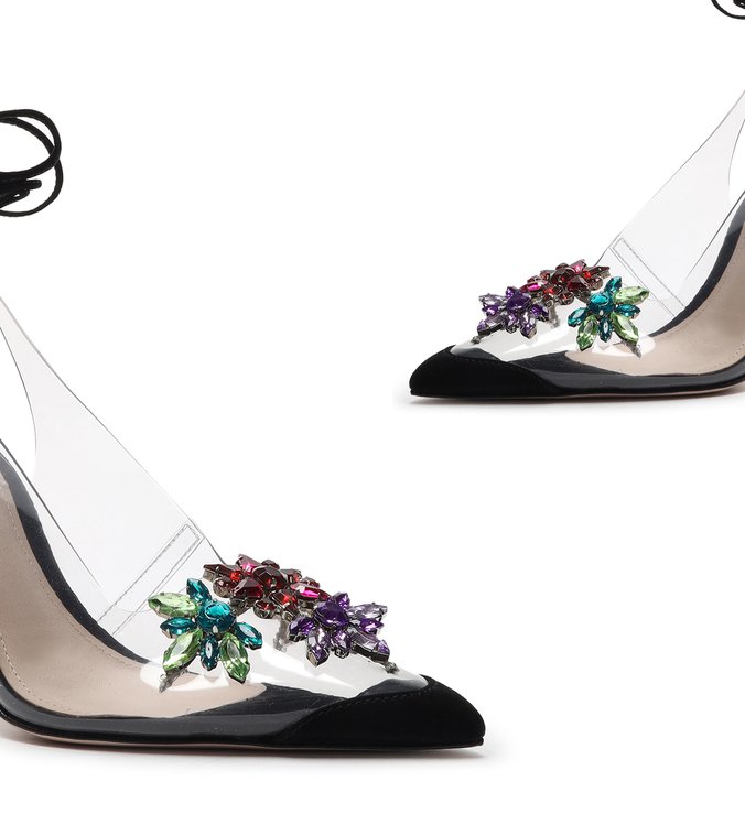 Scarpin Slingback Vinil Glam Black Scarpin Slingback Vinil Glam Black