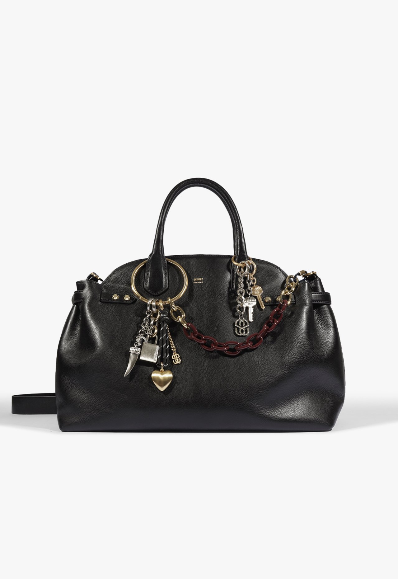 Vista 2 Bolsa Tote Broadway Grande Couro Preta | Schutz Schutz BR Preto Schutz BR Preto