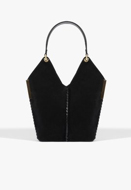 Bolsa Hobo Josie Camurça Preta