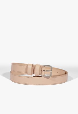 Cinto Fino Couro Rosa