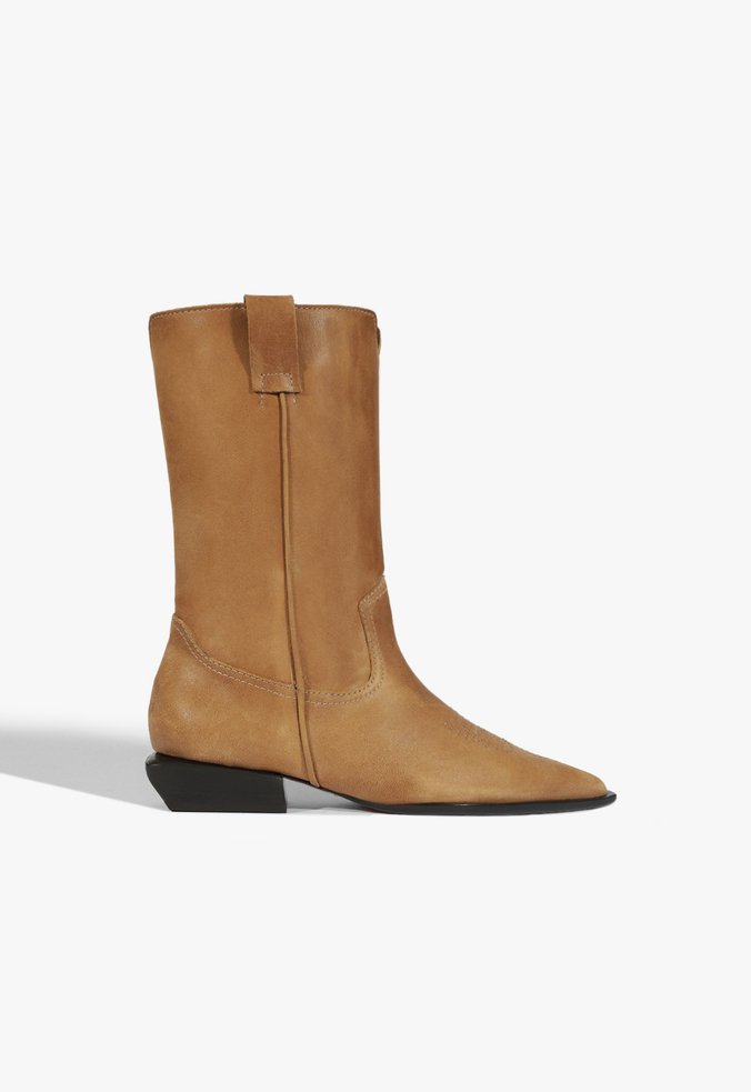 Bota Ashley Couro Caramelo