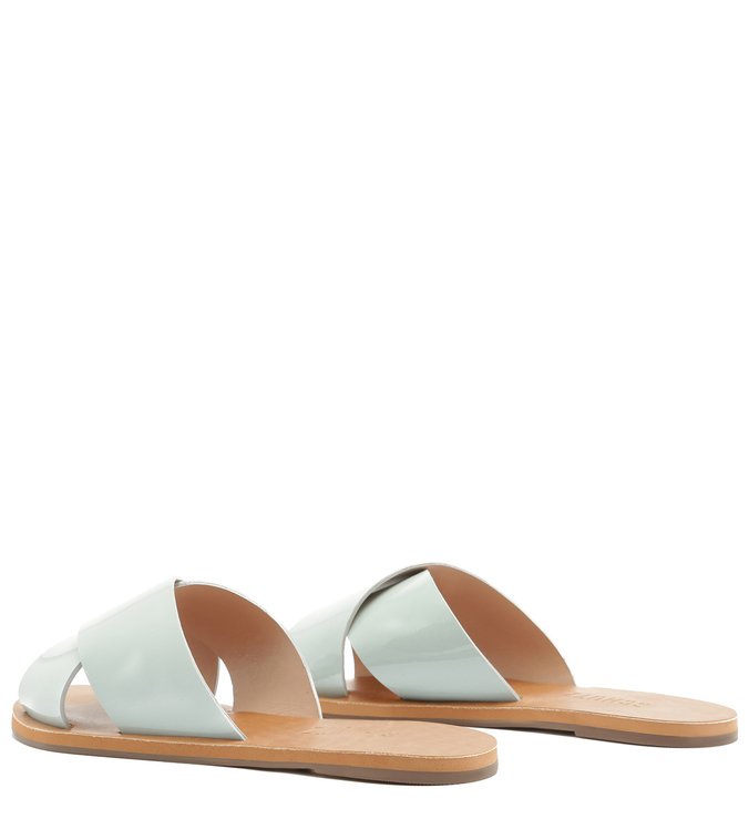 FLAT SLIDE CROSS VERNIZ BABY BLUE FLAT SLIDE CROSS VERNIZ BABY BLUE