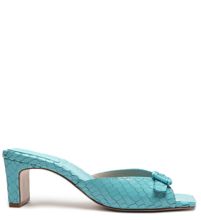 Sandália Mule Croc Retro Acqua