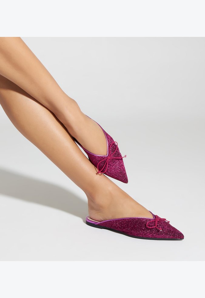 Sapato mule 2025 bico fino