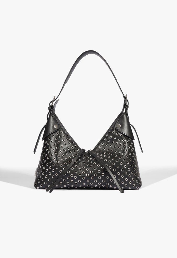 Bolsa Tiracolo Marien Média Couro Preta