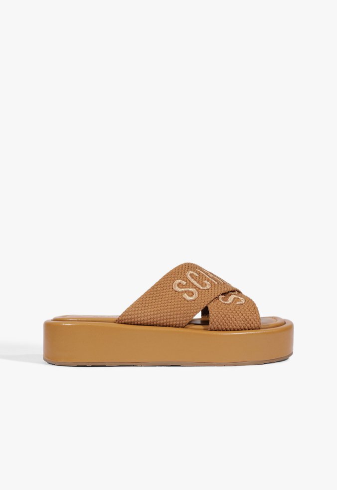 Sandália Papete X Schutz Laranja