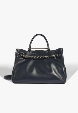 Bolsa Tote Crush Couro Azul