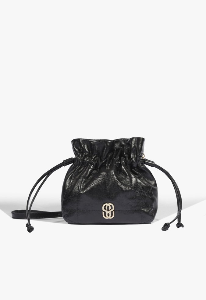 Bolsa Tiracolo Crossbody Steph Média Couro Preta