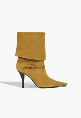 Bota Rudy Buckle Camurça bege
