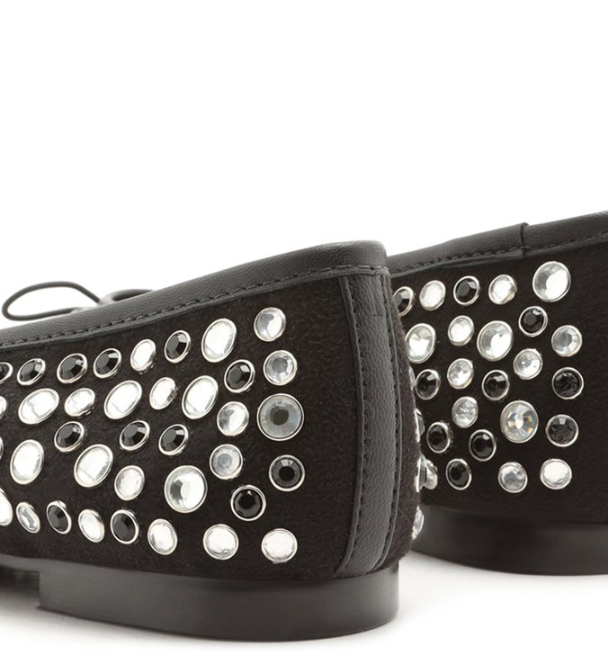 Sapatilha Ballerina Crystal Glam Black Sapatilha Ballerina Crystal Glam Black