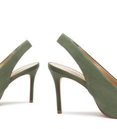Sapato Scarpin Salto Camurça Verde