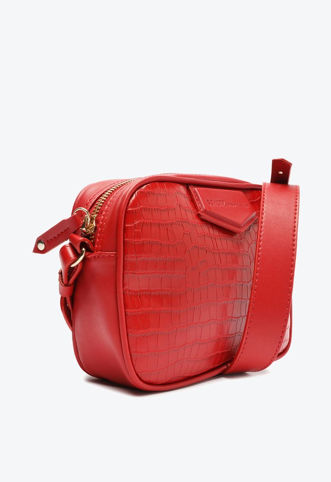 Bolsa Tiracolo Priscila Pequena Vermelha Bolsa Tiracolo Priscila Pequena Vermelha