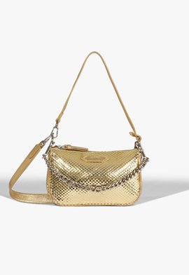 Bolsa Tiracolo Emmy Couro Dourada