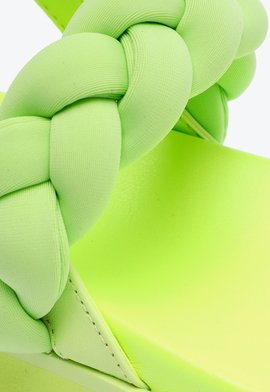 Sandália Papete Braider Infantil Verde Neon