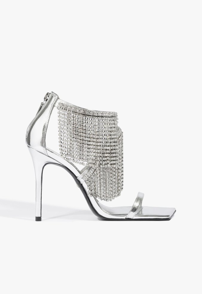 Sandália Kendall Shine Camurça Prata