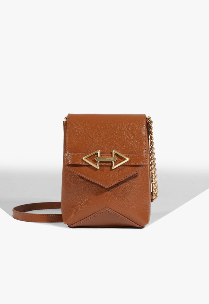 Bolsa Tiracolo Couro Marrom