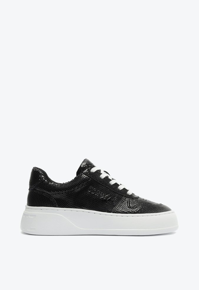 Tênis Schutz Flatform Couro Snake Preto