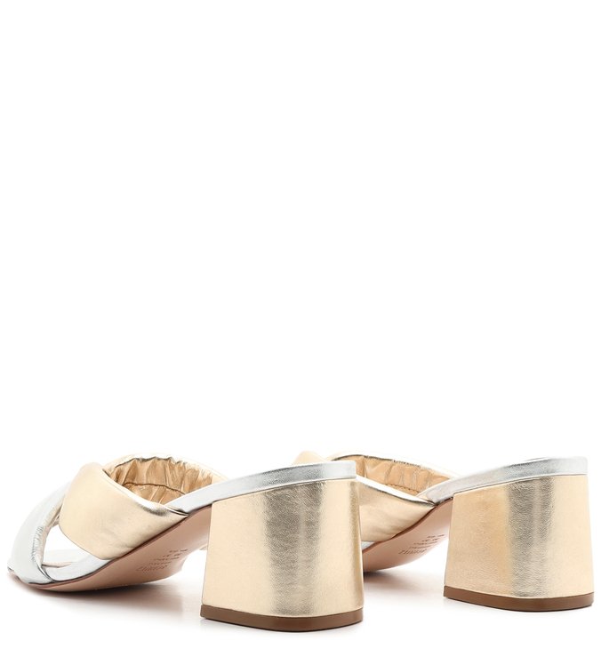 Mule Block Heel Metallic Mix Mule Block Heel Metallic Mix