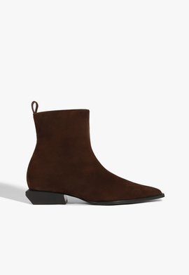Bota Raffaela Mid Camurça Marrom