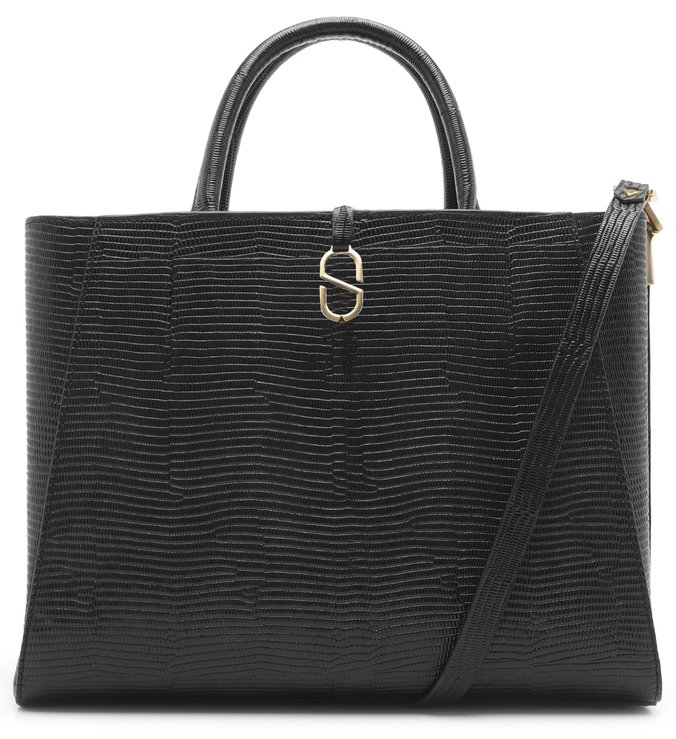 Shopping Bag A to Z Black Shopping Bag A to Z Black