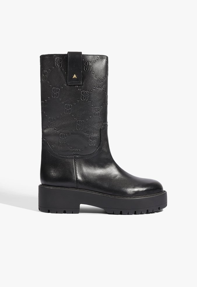 Bota Ivy Couro Preta