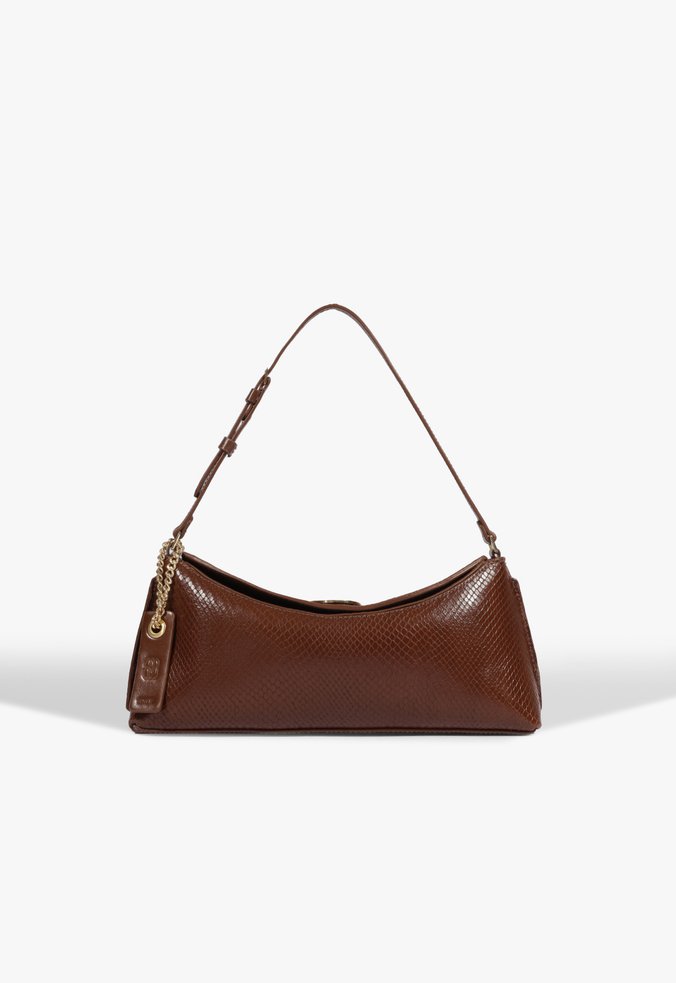 Bolsa Tiracolo Zoe Média Couro Marrom
