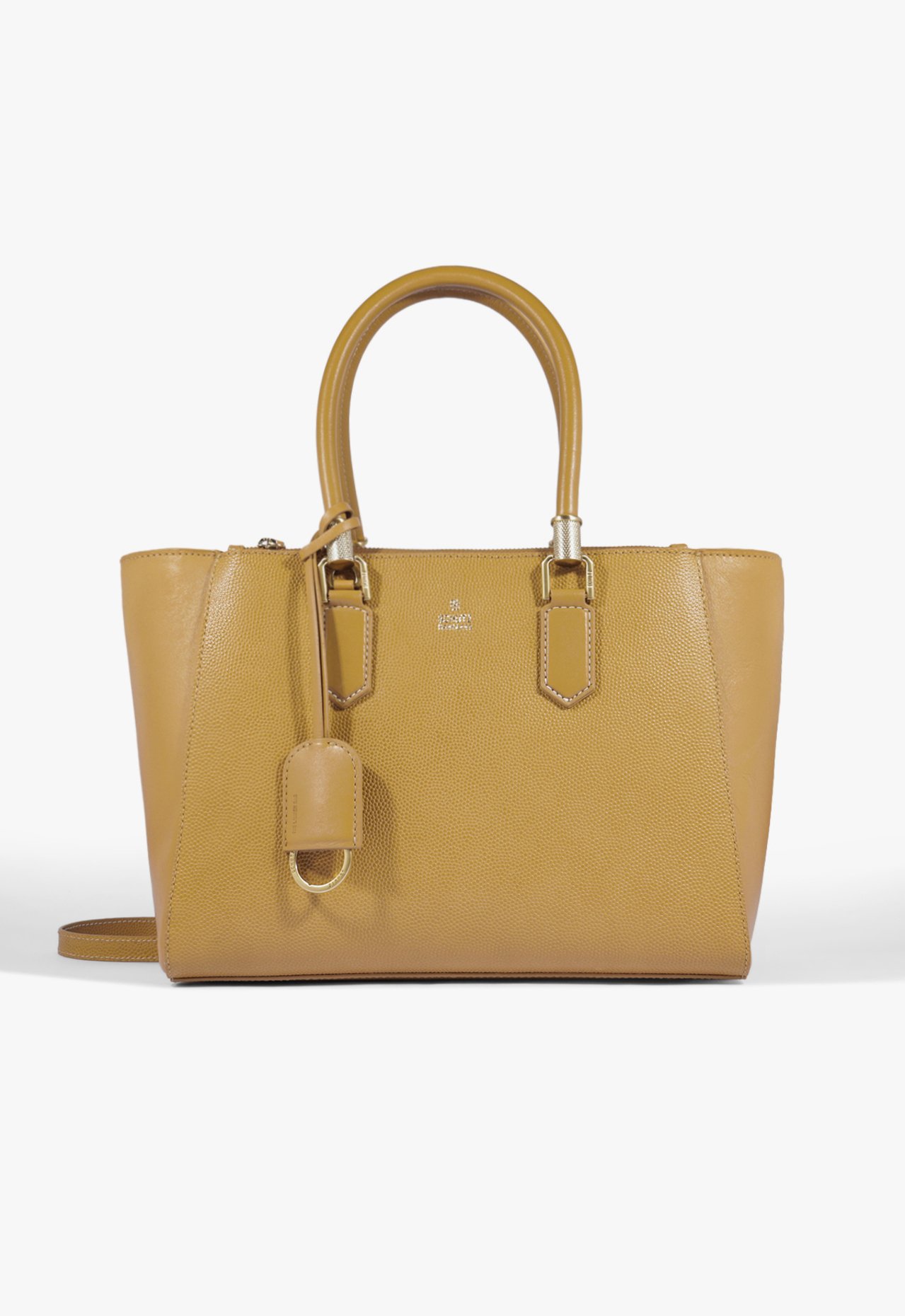 Vista 2 Bolsa Tote Grande Lauren Couro Caramelo | Schutz Schutz BR Amarelo Schutz BR Amarelo