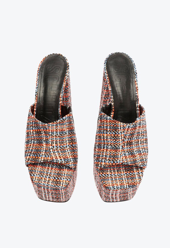 Sandália Mule Judith Tweed Sandália Mule Judith Tweed